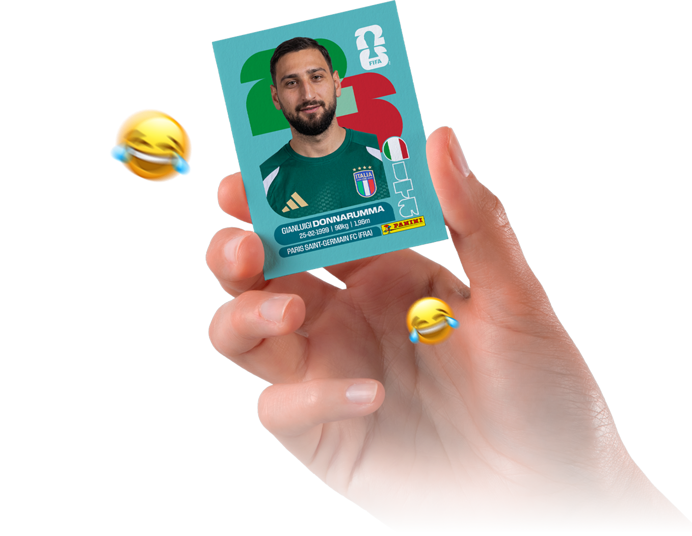 Ruka koja drži personaliziranu karticu